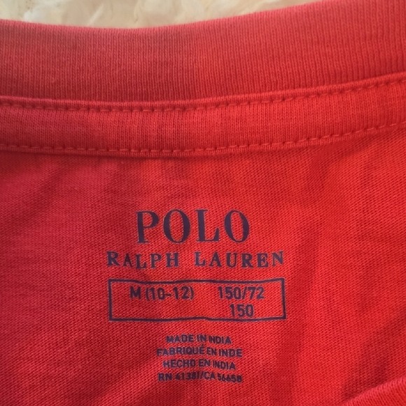 Polo by Ralph Lauren Kids' Red and Coral Tees - Picture 2 of 2